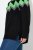 Ulla Popken Neon Alpine Pattern Long Sleeve Turtleneck Sweater Apple Green - Hettegensere og collegegensere - Myke gensere, hettegensere og strikk