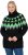 Ulla Popken Neon Alpine Pattern Long Sleeve Turtleneck Sweater Apple Green - Hettegensere og collegegensere - Myke gensere, hettegensere og strikk