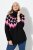 Ulla Popken Neon Alpine Pattern Long Sleeve Turtleneck Sweater Light Pink - Hettegensere og collegegensere - Myke gensere, hettegensere og strikk