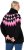 Ulla Popken Neon Alpine Pattern Long Sleeve Turtleneck Sweater Light Pink - Hettegensere og collegegensere - Myke gensere, hettegensere og strikk