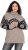 Ulla Popken Aztec Pattern Turtleneck Sweater Pebble Grey - Hettegensere og collegegensere - 