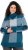 Ulla Popken Grand Check Long Sleeve Sweater Teal - Hettegensere og collegegensere - Myke gensere, hettegensere og strikk