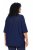 Ulla Popken Oversized 3/4 Sleeve V-Neck Sweater Navy - Hettegensere og collegegensere - Myke gensere, hettegensere og strikk