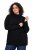 Ulla Popken Long Sleeves Mock Turtleneck Sweater Black - Ulla Popken - Ulla Popken Plus-Size Klær