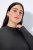 Ulla Popken Long Sleeves Mock Turtleneck Sweater Charcoal Grey Melange - Hettegensere og collegegensere - Myke gensere, hettegensere og strikk