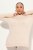Ulla Popken Long Sleeves Mock Turtleneck Sweater Nature Melange - Hettegensere og collegegensere - Myke gensere, hettegensere og strikk