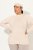 Ulla Popken Long Sleeves Mock Turtleneck Sweater Nature Melange - Hettegensere og collegegensere - Myke gensere, hettegensere og strikk