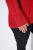 Ulla Popken Long Sleeves Mock Turtleneck Sweater Salsa Red - Hettegensere og collegegensere - Myke gensere, hettegensere og strikk