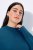 Ulla Popken Long Sleeves Mock Turtleneck Sweater Cerulean - Ulla Popken - Ulla Popken Plus-Size Klær