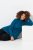 Ulla Popken Long Sleeves Mock Turtleneck Sweater Cerulean - Ulla Popken - Ulla Popken Plus-Size Klær