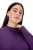 Ulla Popken Long Sleeves Mock Turtleneck Sweater Deep Violet - Hettegensere og collegegensere - Myke gensere, hettegensere og strikk