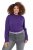 Ulla Popken Long Sleeves Mock Turtleneck Sweater Deep Violet - Hettegensere og collegegensere - Myke gensere, hettegensere og strikk