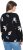 Ulla Popken Eco Cotton Leaf Pattern Long Sleeve Sweater Black - Hettegensere og collegegensere - Myke gensere, hettegensere og strikk