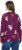 Ulla Popken Eco Cotton Leaf Pattern Long Sleeve Sweater Forest Berry - Hettegensere og collegegensere - 