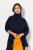 Ulla Popken Ribbed Knit Turtleneck Sweater Navy - Hettegensere og collegegensere - Myke gensere, hettegensere og strikk