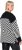Ulla Popken Graphic Stripe Long Sleeve Turtleneck Sweater Black - Hettegensere og collegegensere - Myke gensere, hettegensere og strikk
