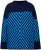 Ulla Popken Graphic Stripe Long Sleeve Turtleneck Sweater Navy - Hettegensere og collegegensere - Myke gensere, hettegensere og strikk