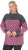 Ulla Popken Graphic Stripe Long Sleeve Turtleneck Sweater Flamingo - Hettegensere og collegegensere - Myke gensere, hettegensere og strikk