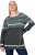 Ulla Popken Norwegian Style Pastel Tone Long Sleeve Sweater Dark Grey Melange - Hettegensere og collegegensere - Myke gensere, hettegensere og strikk
