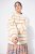 Ulla Popken Oversized Striped Balloon Sleeve Sweater Off-White - Hettegensere og collegegensere - Myke gensere, hettegensere og strikk