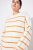Ulla Popken Oversized Striped Balloon Sleeve Sweater Off-White - Hettegensere og collegegensere - Myke gensere, hettegensere og strikk