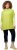 Ulla Popken Oversized Knit Sweater Vest Lime Green - Hettegensere og collegegensere - 