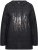 Ulla Popken Sequined Knit Long Sleeve Hoodie Black - Hettegensere og collegegensere - Myke gensere, hettegensere og strikk