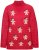 Ulla Popken Gingerbread Men Sweater Salsa Red - Hettegensere og collegegensere - Myke gensere, hettegensere og strikk