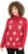 Ulla Popken Gingerbread Men Sweater Salsa Red - Hettegensere og collegegensere - Myke gensere, hettegensere og strikk