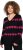 Ulla Popken Heart Print Long Sleeve V-Neck Sweater Black - Hettegensere og collegegensere - Myke gensere, hettegensere og strikk