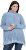 Ulla Popken Blanket Stitch Oversized Turtleneck Sweater Dove Blue - Hettegensere og collegegensere - 