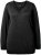 Ulla Popken Casual V-Neck Long Sleeve Sweater Black - Hettegensere og collegegensere - Myke gensere, hettegensere og strikk