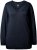 Ulla Popken Soft Fine Knit Pullover V-Neck Sweatshirt Marine - Hettegensere og collegegensere - 