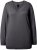 Ulla Popken Casual V-Neck Long Sleeve Sweater Charcoal Grey Melange - Hettegensere og collegegensere - Myke gensere, hettegensere og strikk