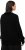 Ulla Popken Lace-Up Cuff Long Sleeve V-Neck Sweater Black - Hettegensere og collegegensere - Myke gensere, hettegensere og strikk