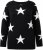 Ulla Popken Glitter Stars Soft Knit Sweater Black - Hettegensere og collegegensere - Myke gensere, hettegensere og strikk