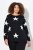 Ulla Popken Glitter Stars Soft Knit Sweater Black - Hettegensere og collegegensere - Myke gensere, hettegensere og strikk