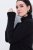 Ulla Popken Turtleneck Sweater with Ribbed Inserts Black - Hettegensere og collegegensere - Myke gensere, hettegensere og strikk