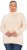 Ulla Popken Turtleneck Ribbed Trim Long Sleeve Sweater Nature Melange - Hettegensere og collegegensere - 