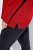 Ulla Popken Turtleneck Ribbed Trim Long Sleeve Sweater Salsa Red - Hettegensere og collegegensere - Myke gensere, hettegensere og strikk