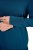 Ulla Popken Turtleneck Ribbed Trim Long Sleeve Sweater Cerulean - Hettegensere og collegegensere - Myke gensere, hettegensere og strikk