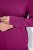 Ulla Popken Turtleneck Ribbed Trim Long Sleeve Sweater Berry - Hettegensere og collegegensere - Myke gensere, hettegensere og strikk