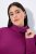 Ulla Popken Turtleneck Ribbed Trim Long Sleeve Sweater Berry - Hettegensere og collegegensere - Myke gensere, hettegensere og strikk