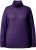 Ulla Popken Turtleneck Ribbed Trim Long Sleeve Sweater Deep Violet - Hettegensere og collegegensere - Myke gensere, hettegensere og strikk