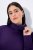 Ulla Popken Turtleneck Ribbed Trim Long Sleeve Sweater Deep Violet - Hettegensere og collegegensere - Myke gensere, hettegensere og strikk
