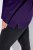 Ulla Popken Turtleneck Ribbed Trim Long Sleeve Sweater Deep Violet - Hettegensere og collegegensere - Myke gensere, hettegensere og strikk