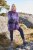 Ulla Popken Grand Check Long Sleeve Sweater Violet - Hettegensere og collegegensere - Myke gensere, hettegensere og strikk