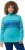 Ulla Popken Apres Ski Long Sleeve Troyer Collar Sweater Bright Turquoise - Hettegensere og collegegensere - 