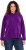 Ulla Popken Chenille Knit Hoodie Dark Purple - Hettegensere og collegegensere - Myke gensere, hettegensere og strikk