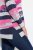 Ulla Popken Landscape Stripe Sweater Light Grey Melange - Hettegensere og collegegensere - Myke gensere, hettegensere og strikk